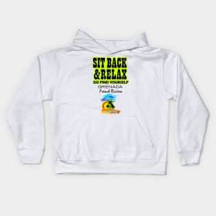 Sit Back And Relax In Grenada, French Riviera Kids Hoodie